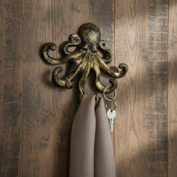 Squid Wall Hook Heavy Duty Vintage Nautical Hook Unique Design for Entryway