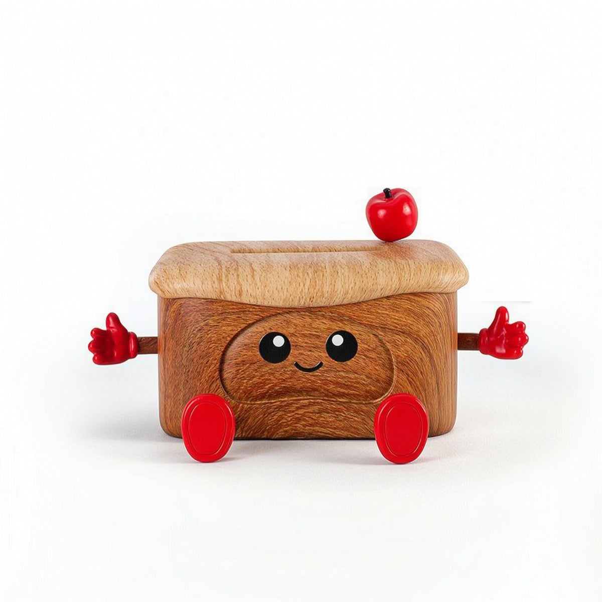 Tissue Box with Phone Holder Decorative Cartoon Tissue Holder Tabletop for Bedside Table