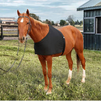 Fitted Stretchy Horse Vest Hook-and-Loop Fastener Closure Horse Riding Vest Black