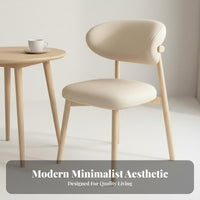 Upholstered Wooden Frame Chair Nordic design Seating Furniture Soft Upholstery Easy to Assemble for Interior Designers, Sunroom