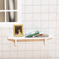1:12 Scale Miniature Dollhouse Craft White Storage Rack Hanging Furniture Ornament