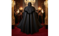 Medieval Gothic Cape Draped Gothic Cape Wide Hem Costume Clothing for Adults