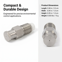 Stainless Steel Misting Nozzle, 1/4BSPT Female Thread Mist, 60 PSI Industrial Misting System Nozzle, - Image 4