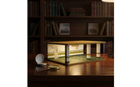 1:24 Scale Parking Garage Dustproof Lighted Parking Garage Display Easy Assembly Lighted Car Model Display Case for Collectors, Collection Room