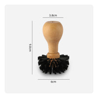 Coffee Cleaning Brush Coffee Equipment Brush Espresso Cleaning Tool Portafilter Basket Brush with Beech Wood Handle and Crisscross Nylon Bristles Suitable for Professional Baristas Coffee Enthusiasts