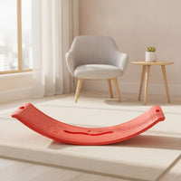 Molded Plastic Rocker Board Textured Balance Board with Handles Indoor Exercise for Children, Toddlers, Home Gym, Playroom, Sensory Room