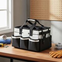 Tool Organizer Tote Large Capacity Tool Storage Tote Oxford Material for Garage
