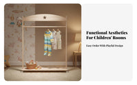 children's Costume Rack Rack Cute Design Children's Accessible Wardrobe Stable Frame Space-Saving for Playroom, Nursery