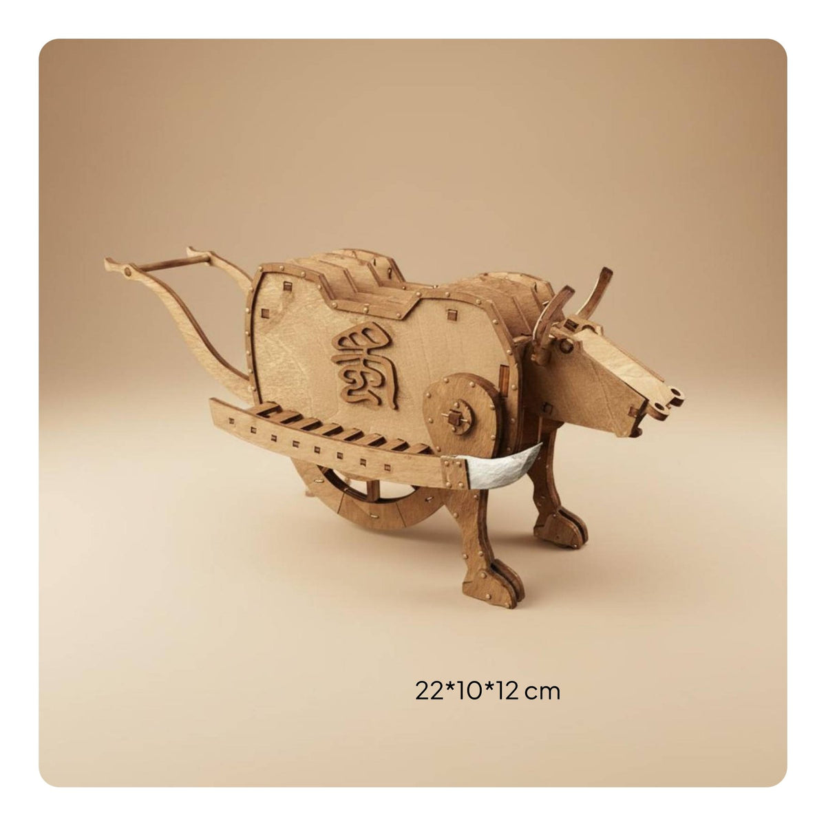 Zhuge Liang Wooden Ox Model Kit Historical Reproduction for Hobbyists