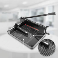Manual Paper Cutter with Steel Base Gridded for Workplaces, Classroom