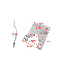 Universal Aluminum Alloy Tail Box Mounting Base Plate 3mm with Custom Hole Spacing