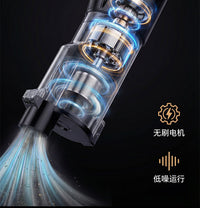 Cordless Handheld Vacuum Cleaner, Large Suction, Car and Home Blow/Suction, Cyclone Dust Cup, Smart Display