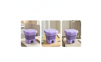 Foldable Washing Machine with Basket Electrical Outlet Powered Mini Washing Machine Portable Washer Water-Resistant Collapsible