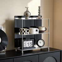 3-Tier Stainless Steel Desktop Organizer Rack