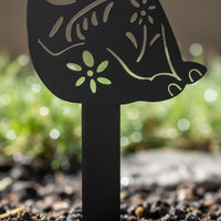 Elephant Garden Stake Unique Gift Metal Elephant Outline Weather-Resistant