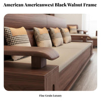 L-Shaped Storage Sofa Dense Wood Frame Sectional Couch New Chinese and Aesthetic Living Room Furniture for Interior Design Aficionados, Households