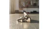 Slimline Metal Swivel Pad with M8 Connector Compact Swivel Pad with Threaded Stud Sturdy for Mechanics