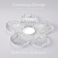 Textured Floral Lamp Shade Piece, Pendant Light Glass Cover, Glass Lamp Shade for Living Room, DIY G - Image 3