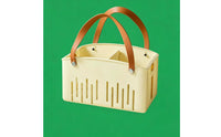 Foldable Storage Basket Collapsible Rectangular Plastic Basket Space-Saving