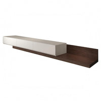 Extendable TV Cabinet Ready-to-Assemble Extendable TV Stand Space-Saving Media Console