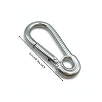 Galvanized Spring Snap Hook Compact Snap Hook Carabiner Sturdy Carabiner Clip Versatile for Fitness Enthusiasts, Suspension Training Exercise