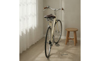 Vintage-Style Cycle Saddle with Springs Sprung Leather Cycle Saddle Riveted Retro Bike Seat Shock-Absorbing for Hobbyists, Commuters, Cruiser Bikes