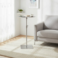 Adjustable Side Table Space Saving Sofa Side Table Compact for Small Areas
