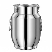 Stainless Steel Sealed Bucket Fresh Keeping Clamp Lid Bucket Leakproof Household Container