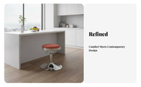 Adjustable Pedestal Stool With Footrest Adjustable Swivel Stool Non-Slip Base