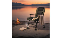 Multi-Terrain Fishing Recliner Foldable Folding Fishing Chair Portable Outdoor Gear for Campers