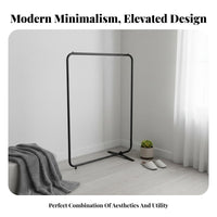 Single-Rod Clothes Rail Easy Assembly Clothing Rack Portable for Renters, Adults