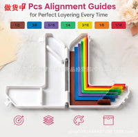 Paper Crafting Alignment Guides Spacing Tool, 3D Printed PLA