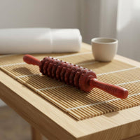 Handmade Wooden Massage Roller Stick Flexible Design Back and Belly Roller Portable Handheld Massage Stick
