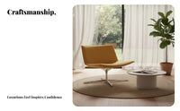 Molded Shell Armchair Nordic Design Single Sofa Minimalist Aesthetic Ergonomic Spinerest for Readers, Bedroom, Study