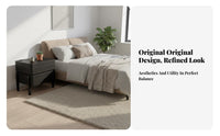Bedside Nightstand Multifunctional Single-Drawer End Table Easy Assembly