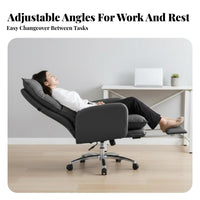 Highspine managerial Chair Lumbar Support Computer Seat Ergonomic Design Adjustable Height for Professionals, Students