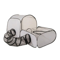 Pet Birthing Tent with Tunnel Foldable Cat Tent Lightweight for Indoor