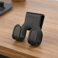 Double Hook with Clamp No-Drill Motorcycle Hook Hardware Compact Textured for Commuters, Motorcycles
