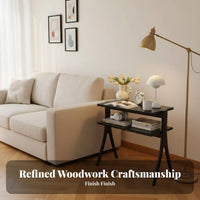 Multi-Tier Accent Table Space-Saving Wavy Multi-Tier Accent Table Adaptable Use Timelesstimeless-Era-Inspired Design