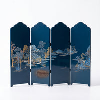 Black Edge Frame Traditional Chinese Style Home Decor Pagodatabletop Screen
