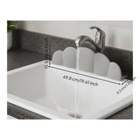 Silicone Sink Splash Guard Odorless Puffy Shaped Water Barrier for Bathroom