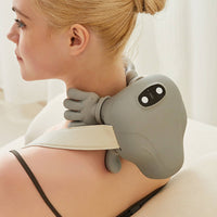 Hand Simulation Shoulder Massager Rechargeable Wearable Neck Massager for Travel