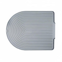 Curved Kitchen Mat Easy to Clean Silicone Draining Mat Flexible Drainage Pad