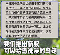 八哥鸟笼不锈钢新款圆形专用洗澡盆鹩哥画 画眉玄凤家用鹦鹉笼子