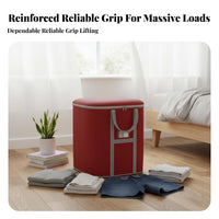 Large closure mechanismed Clothing Tote foldable Design Storage Container for homeowners