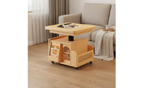 Multifunctional Mobile Folding Coffee Table Space Saving Convertible Coffee Dining Table for Small Apartment Dwellers