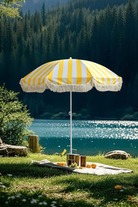 Tassel Outdoor Umbrella for Beach, Garden, Courtyard, Market Stall, Advertising
