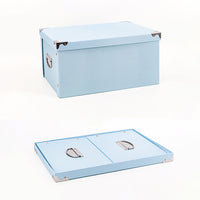 Foldable Paper Storage Box with Lid
