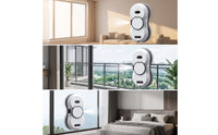 Intelligent Robot Window Cleaner with Spray Streakclear Window Cleaning Robot Compact Appliance Electric for High Glass Surfaces, Home