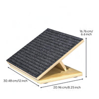Adjustable Wooden Dog Ramp Non-Slip Surface Adjustable Incline Ramp Light Wood Animal Support for Small Pets, Dogs, Stairs